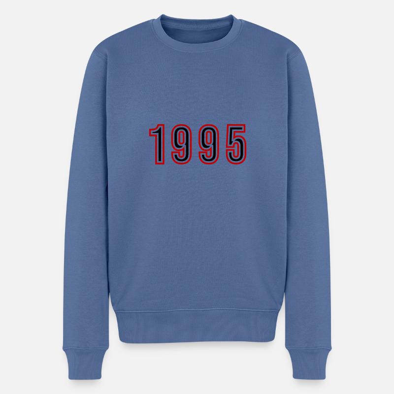 1995 Numéro de l’année - Pull Premium bio Homme - bleu pigeon
