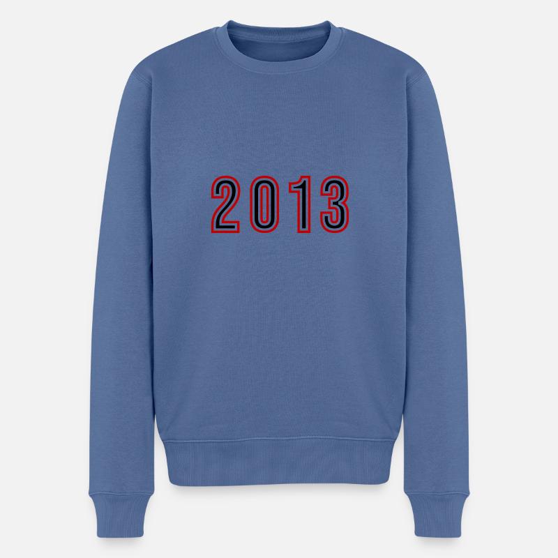 Numéro de l’année 2013 - Pull Premium bio Homme - bleu pigeon