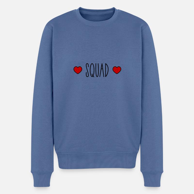 Cœur d’escouade - Pull Premium bio Homme - bleu pigeon