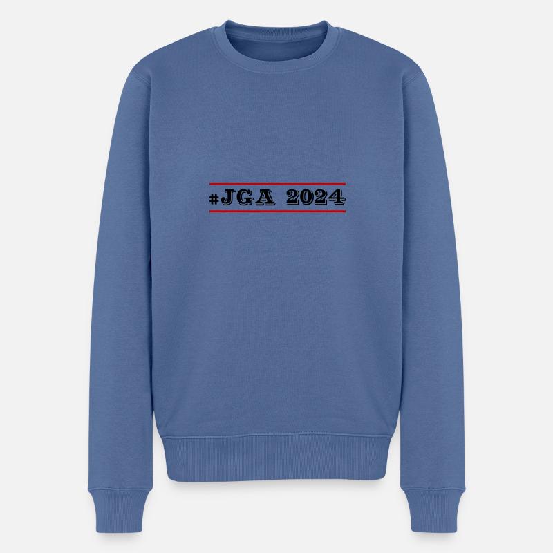 Jga 2024 - Männer Premium Bio Pullover - Taubenblau