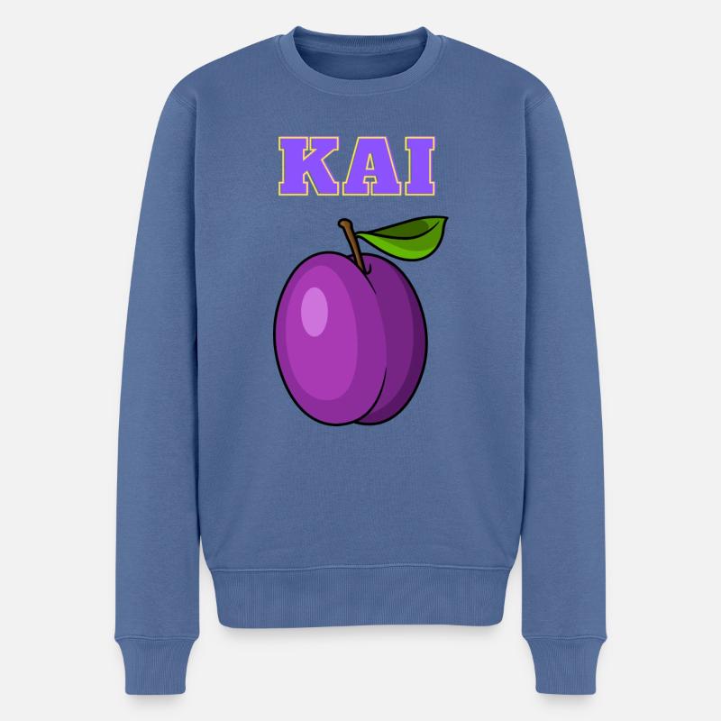 Kai Pflaume alias Ehrenpflaume - Pull Premium bio Homme - bleu pigeon