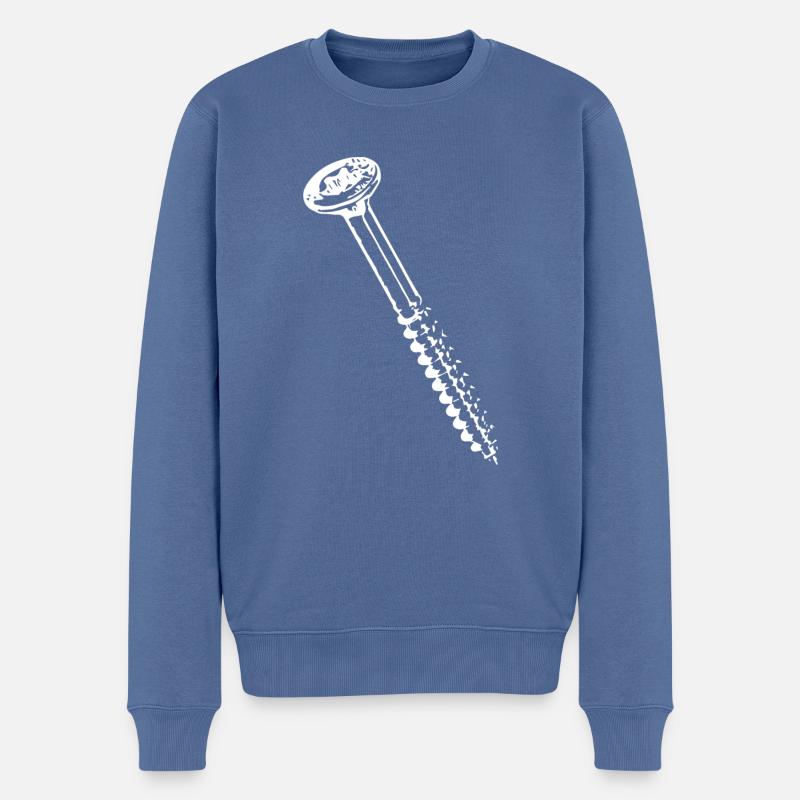 Vis - Pull Premium bio Homme - bleu pigeon