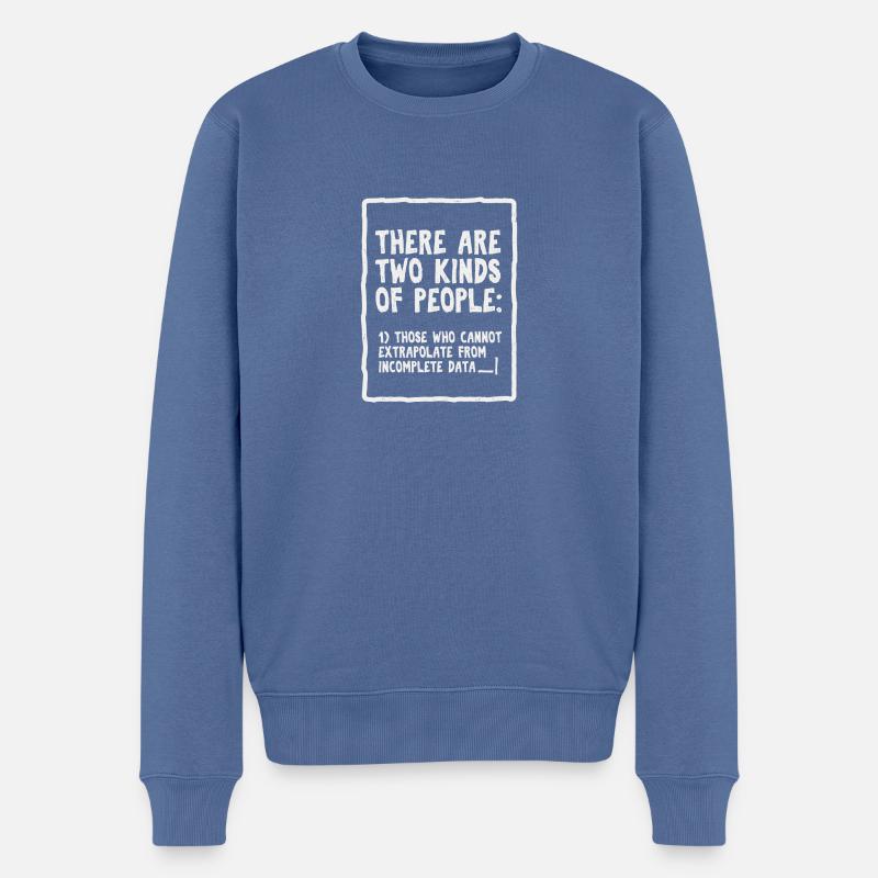 Données incomplètes Funny Science Nerd - Pull Premium bio Homme - bleu pigeon