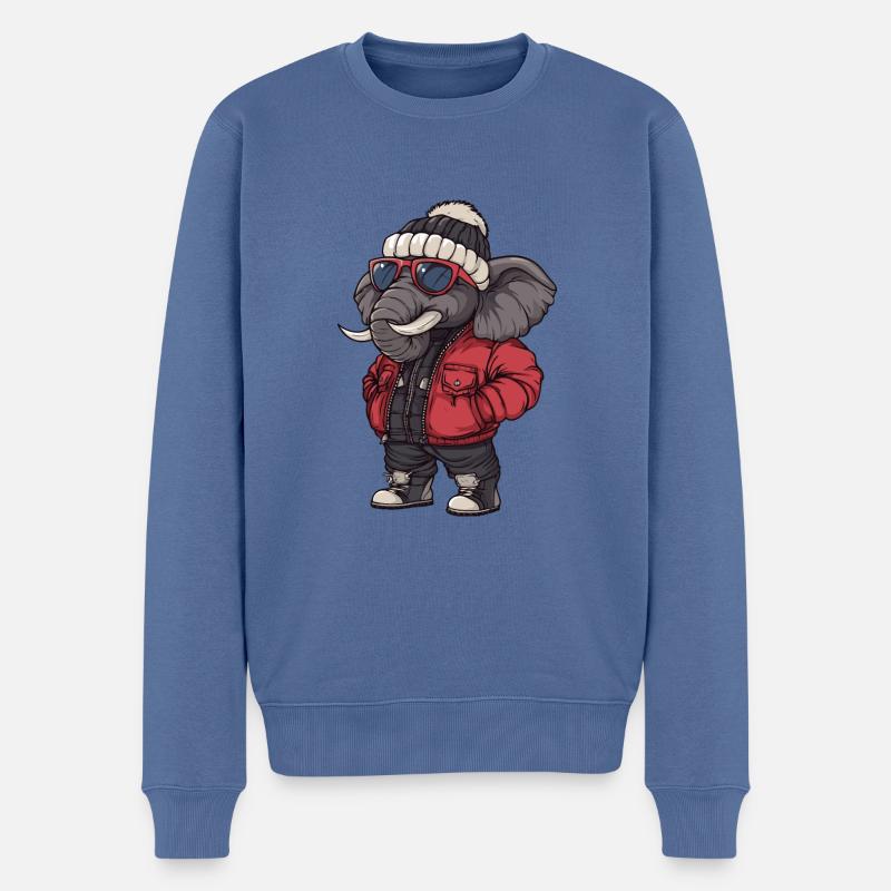 Mammut Winter - Männer Premium Bio Pullover - Taubenblau