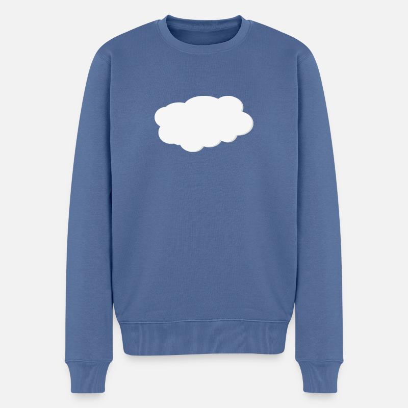 Nuage - Pull Premium bio Homme - bleu pigeon