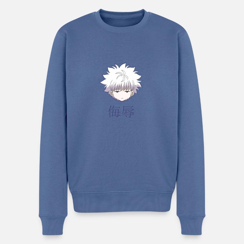 Kirua Killua Baka  Spaß - Männer Premium Bio Pullover - Taubenblau