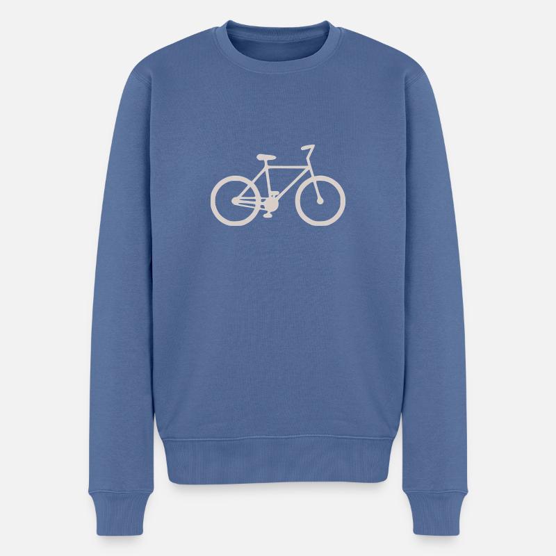 BICYCLETTE - Pull Premium bio Homme - bleu pigeon