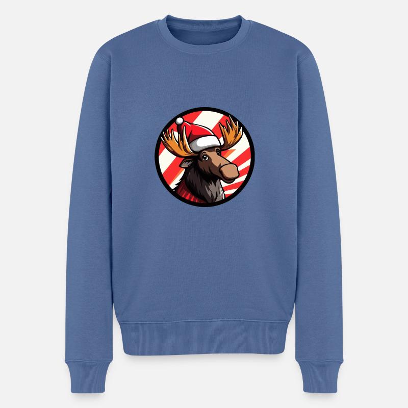 Orignal Noël Noël - Pull Premium bio Homme - bleu pigeon