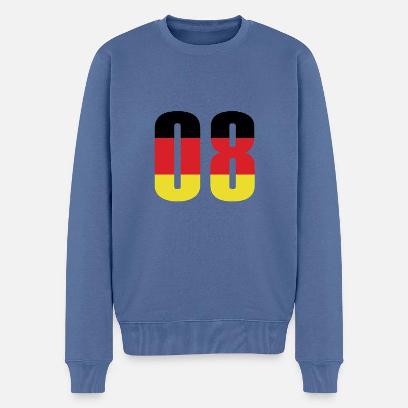 Maillot 8 numéros Allemagne - Pull Premium bio Homme - bleu pigeon