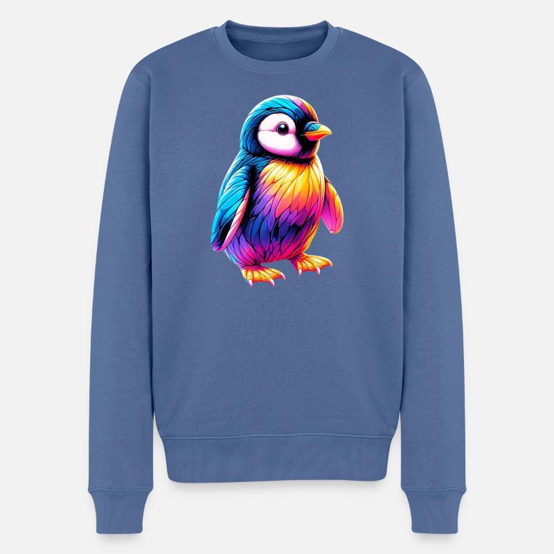 Pingouin - Pull Premium bio Homme - bleu pigeon