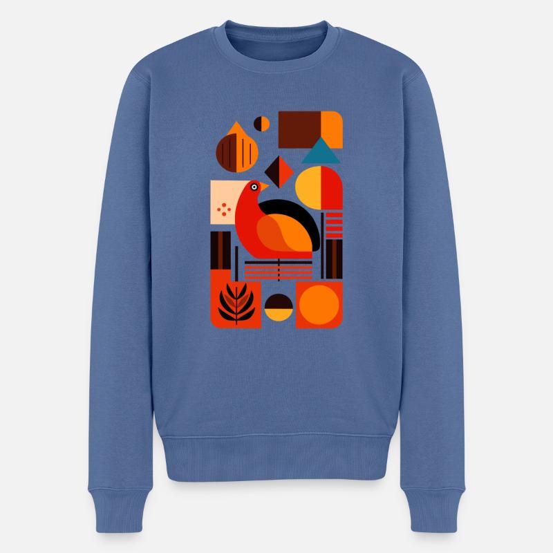 Action de grâce - Pull Premium bio Homme - bleu pigeon