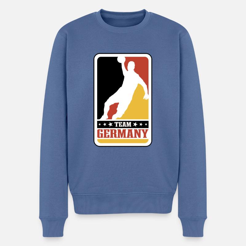 Handball - Team Germany - Männer Premium Bio Pullover - Taubenblau