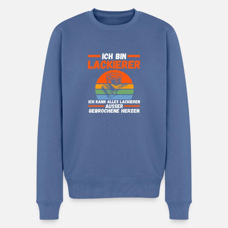 Peintre automobile Peintre automobile Peintre - Pull Premium bio Homme - bleu pigeon