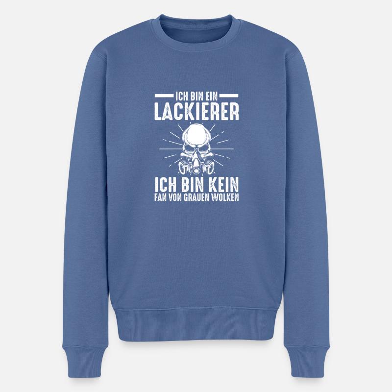 Peintre automobile Peintre automobile Peintre - Pull Premium bio Homme - bleu pigeon