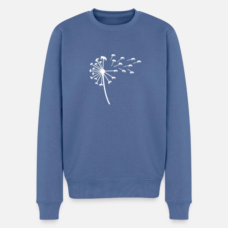 Âne - Pull Premium bio Homme - bleu pigeon