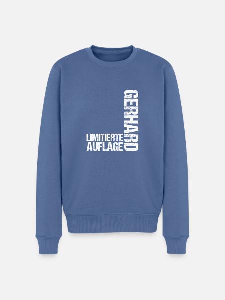 Gerhard - Men's Premium Organic Jumper - stone blue