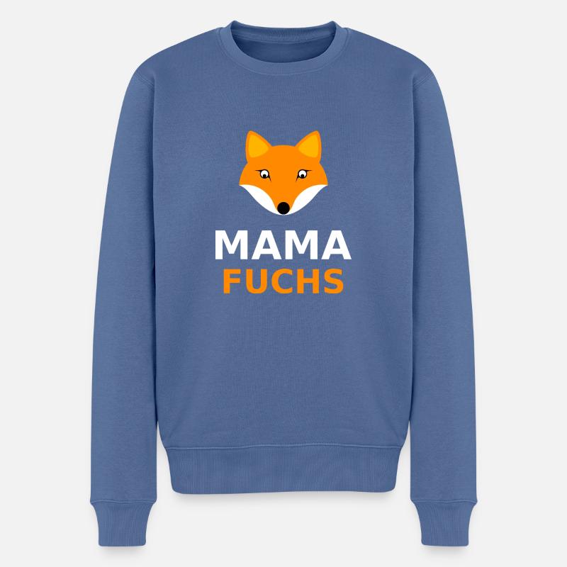 Mama Fuchs Partnerlook - Männer Premium Bio Pullover - Taubenblau