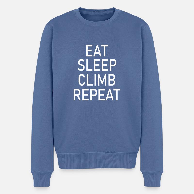 escalade - Pull Premium bio Homme - bleu pigeon