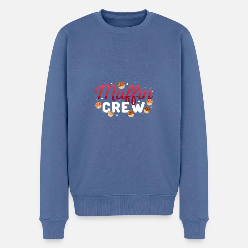 Candy Chocolate Tartlet Muffin Crew - Pull Premium bio Homme - bleu pigeon