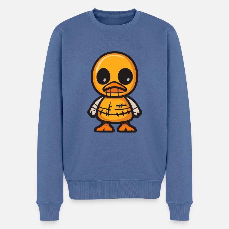 Ente Halloween Tier - Männer Premium Bio Pullover - Taubenblau