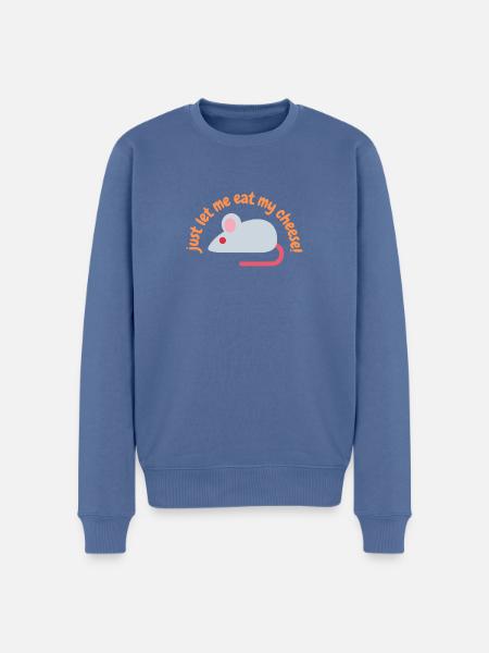 Cheese - Männer Premium Bio Pullover - Taubenblau