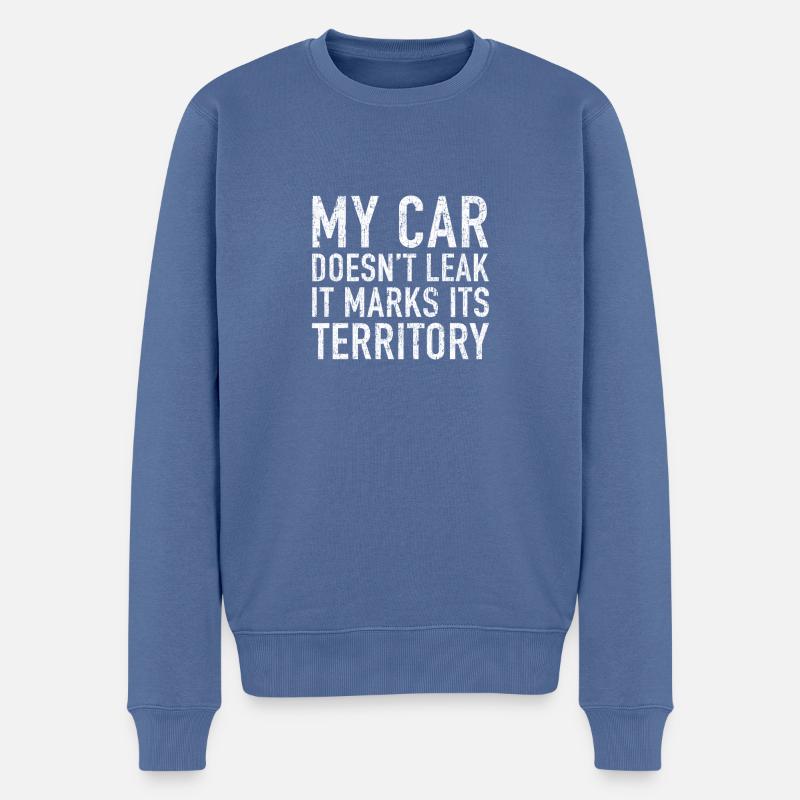Oldtimer Besitzer Geschenk-Idee - Männer Premium Bio Pullover - Taubenblau