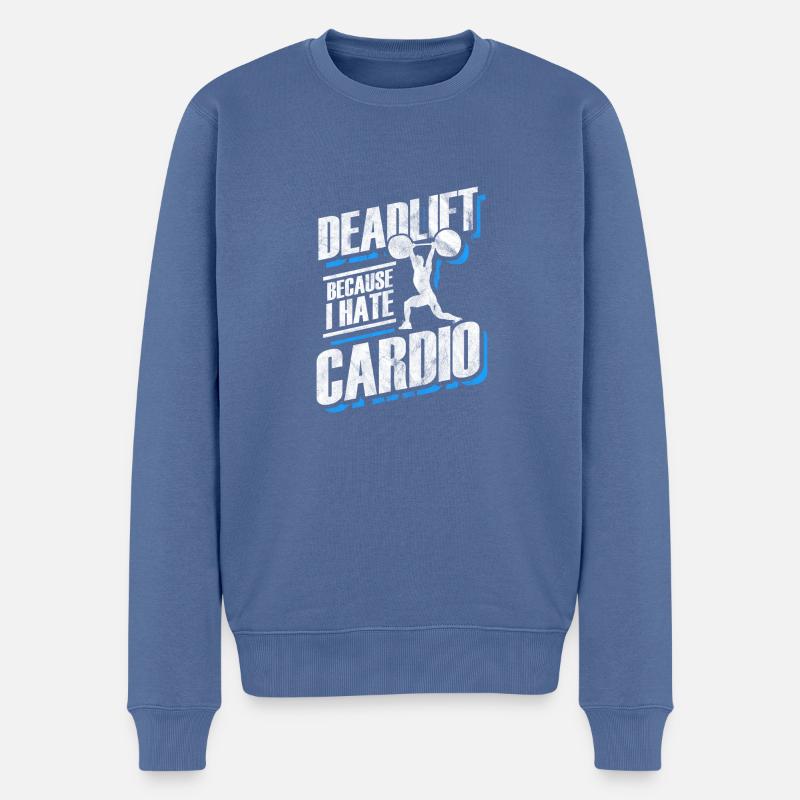 Geschenk für Bodybuilder - Männer Premium Bio Pullover - Taubenblau