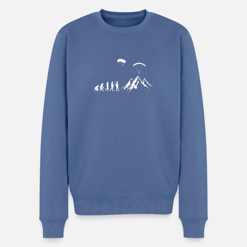 Parapente - Parapente - Evolution - Pull Premium bio Homme - bleu pigeon