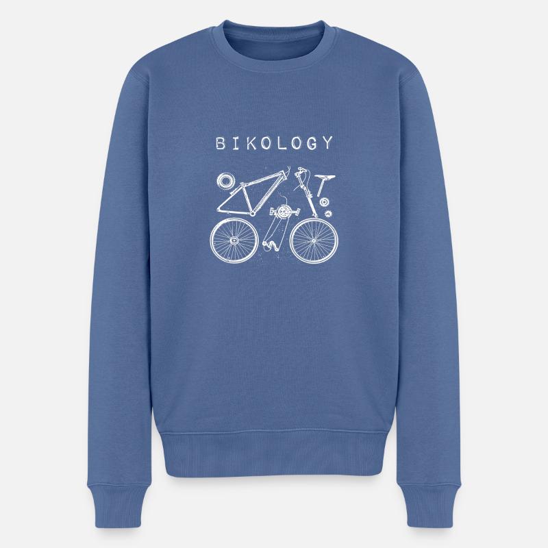 Cadeau de mécanicien de vélo de bicyclette - Pull Premium bio Homme - bleu pigeon