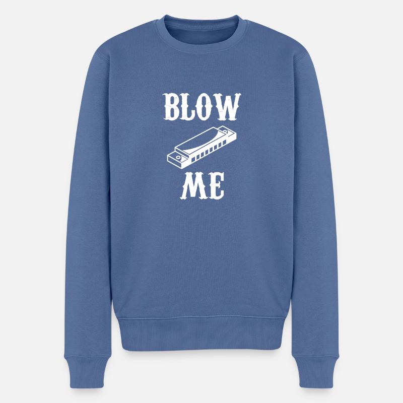 Harmonica - Harmonica - Harmonica - Pull Premium bio Homme - bleu pigeon