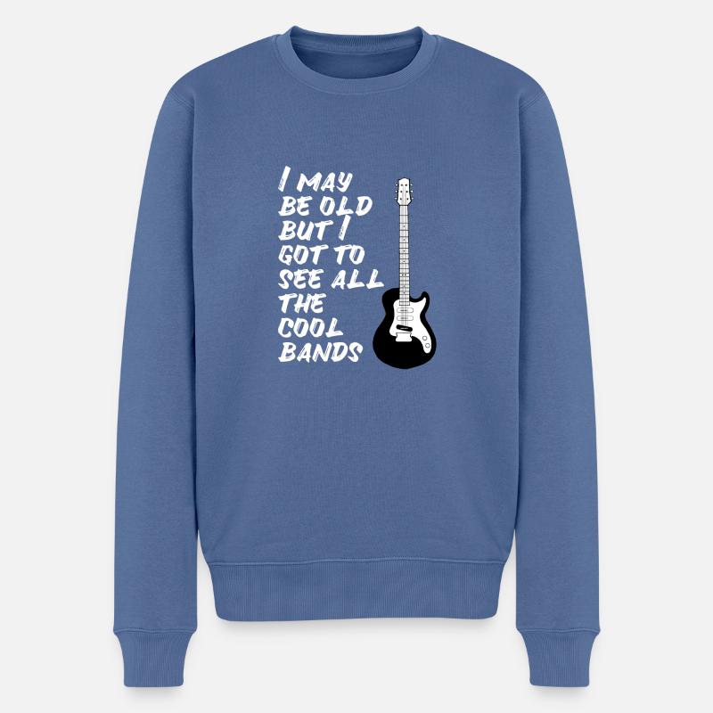 Viele Bands gesehen Konzerte Rock Alter Metal - Männer Premium Bio Pullover - Taubenblau