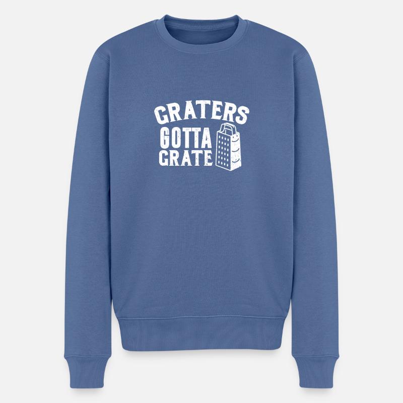 Kochen - Männer Premium Bio Pullover - Taubenblau