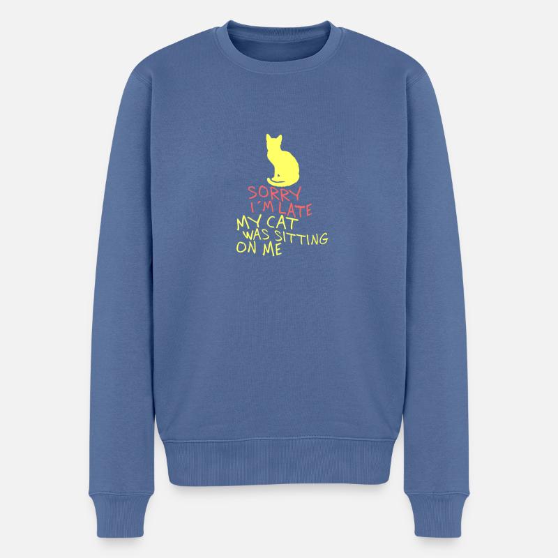 13 - Pull Premium bio Homme - bleu pigeon