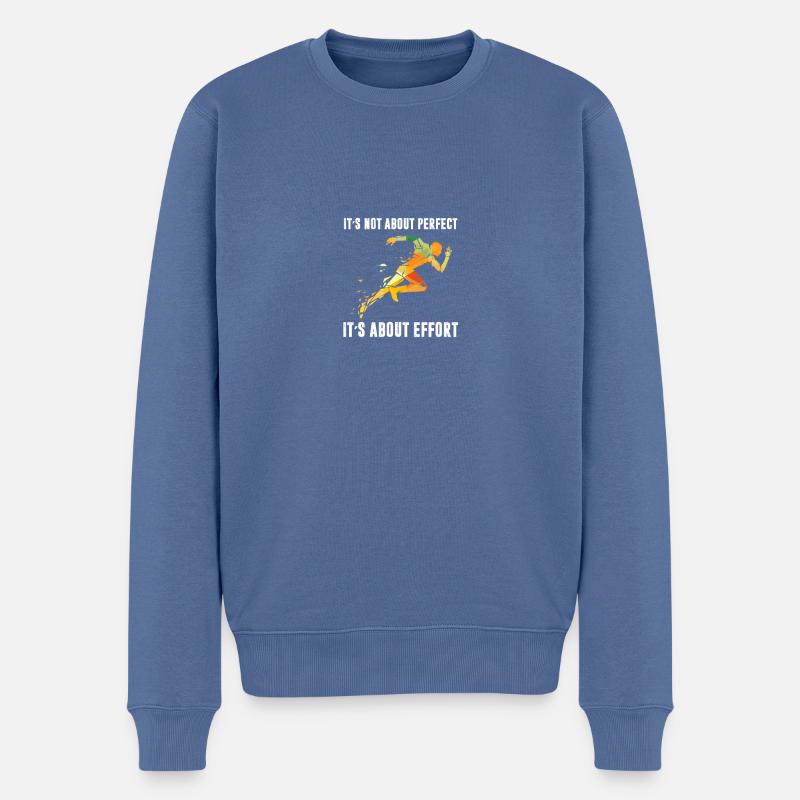 course - Pull Premium bio Homme - bleu pigeon