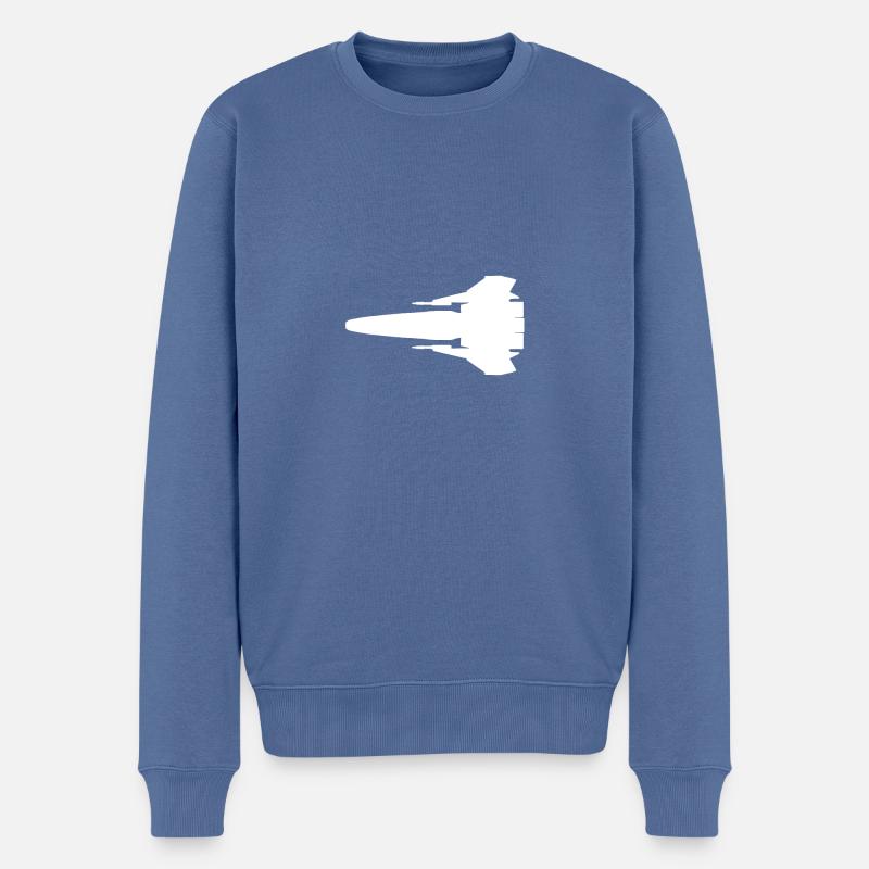 BSG Viper - Männer Premium Bio Pullover - Taubenblau