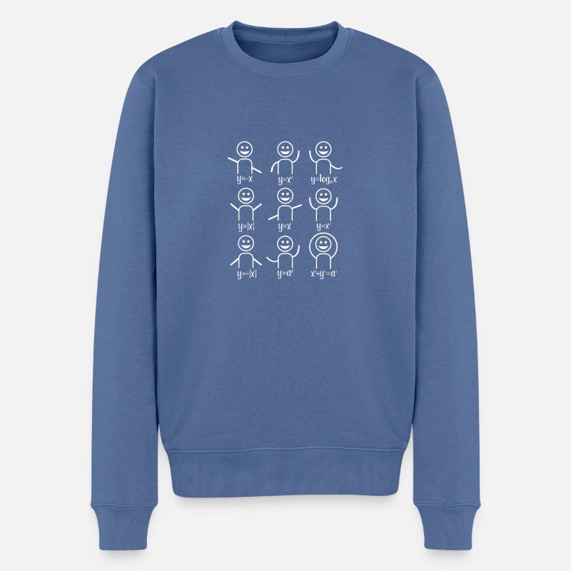 Mathelehrer Algebra Tanz Mathematik - Männer Premium Bio Pullover - Taubenblau