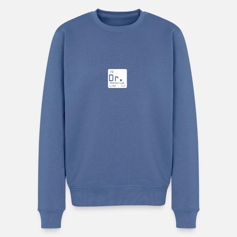 Dr. Doktorium - Pull Premium bio Homme - bleu pigeon