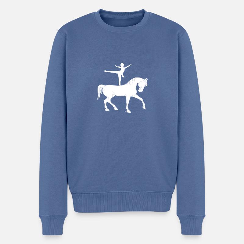 Voltigage - Pull Premium bio Homme - bleu pigeon