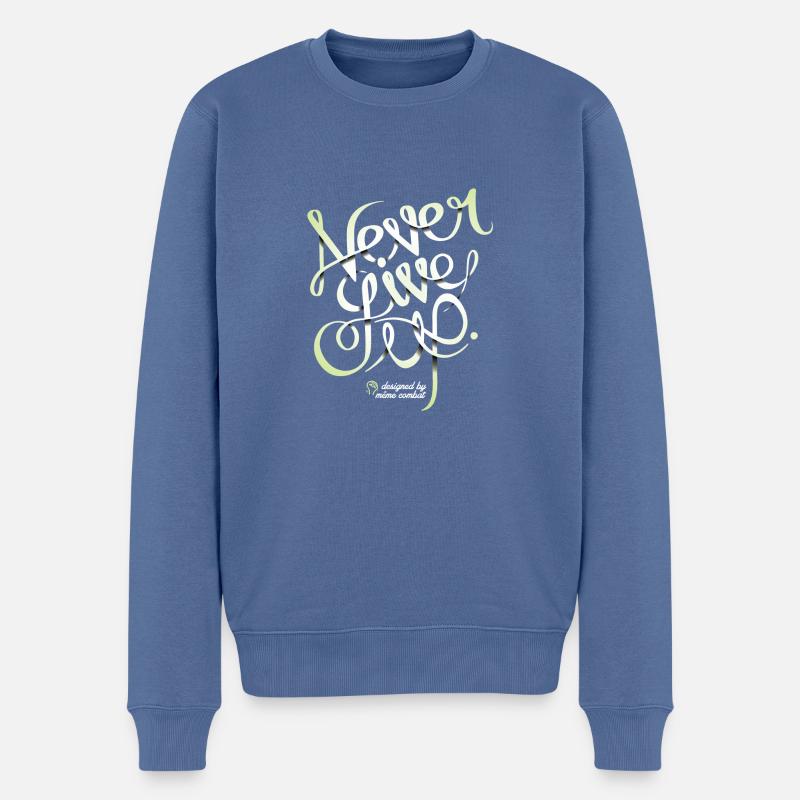 mcmotif2014_never - Pull Premium bio Homme - bleu pigeon