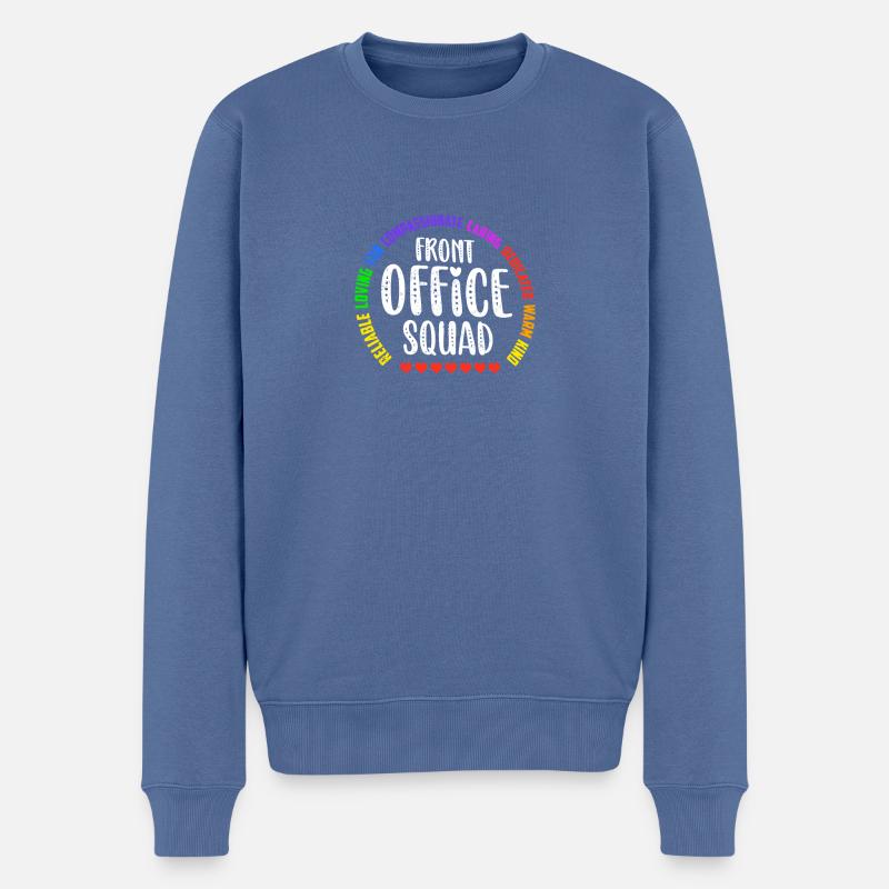 Nette Schulsekretärin Admin Appreciation Assistant - Männer Premium Bio Pullover - Taubenblau