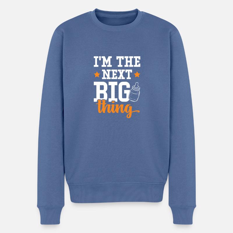 The Next Big Thing - Männer Premium Bio Pullover - Taubenblau