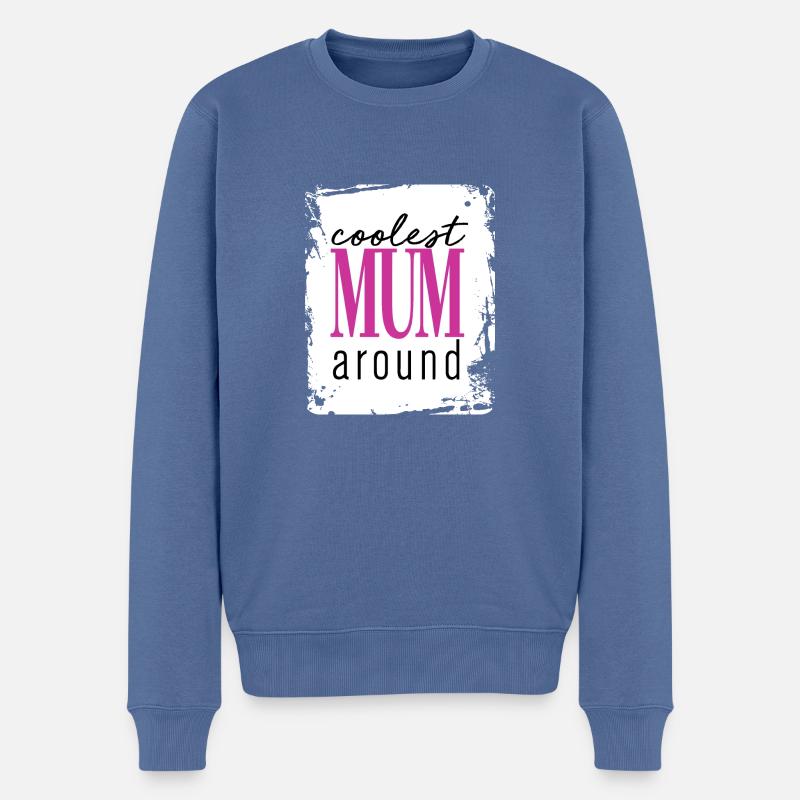 mum - Männer Premium Bio Pullover - Taubenblau