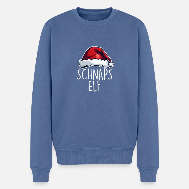 Elf - Männer Premium Bio Pullover - Taubenblau