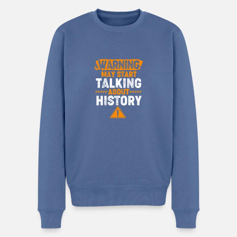 Historisch Historiker Geschichte - Männer Premium Bio Pullover - Taubenblau