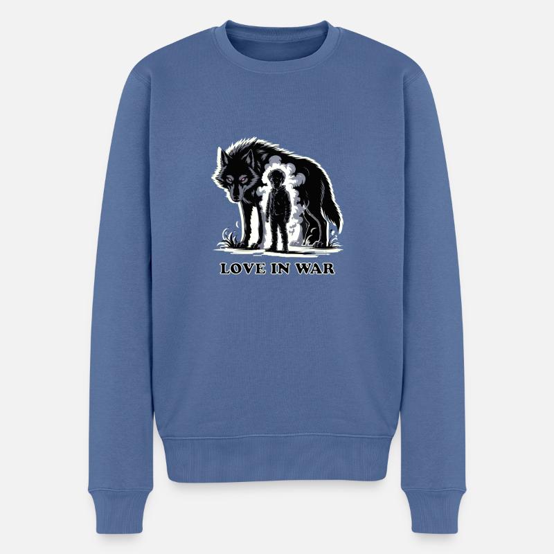 DES GARÇONS FORTS - Pull Premium bio Homme - bleu pigeon