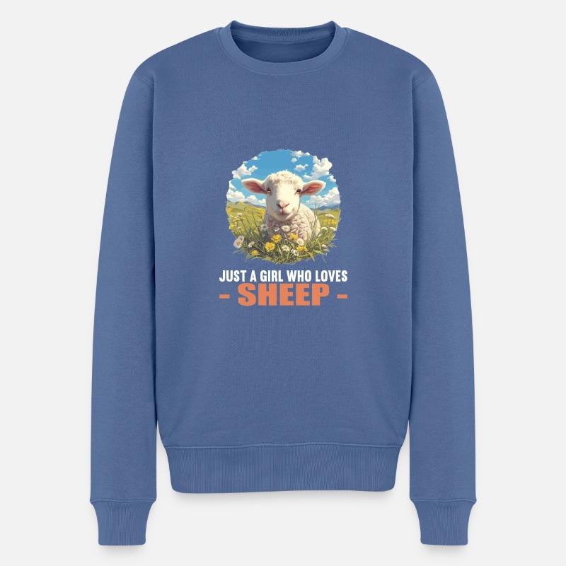 Mouton Mouton - Pull Premium bio Homme - bleu pigeon