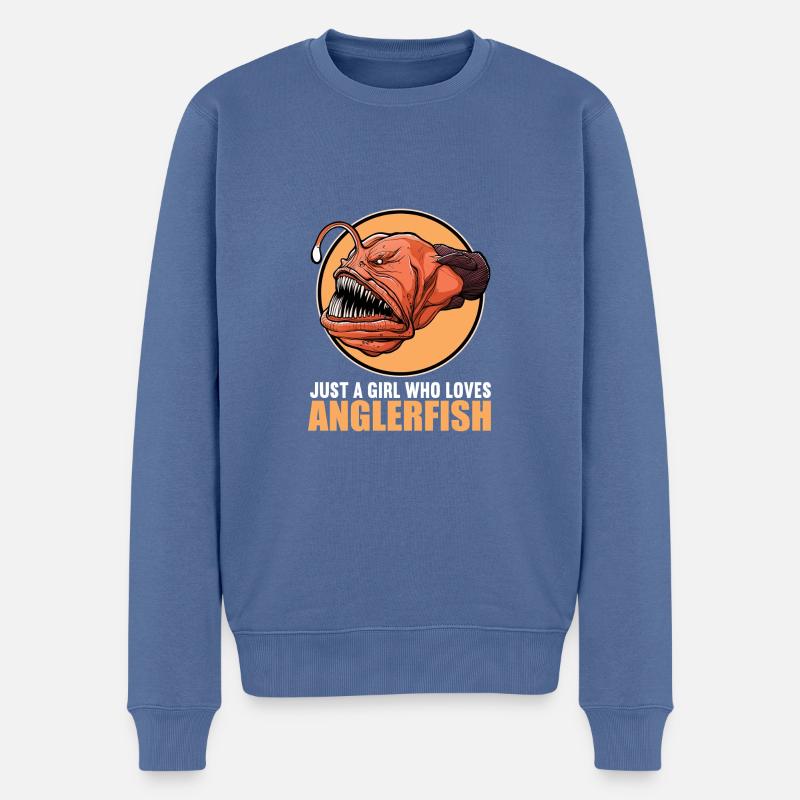 Poisson-grenouille poisson-grenouille - Pull Premium bio Homme - bleu pigeon