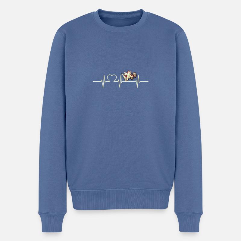 Frogfish Anglerfisch - Männer Premium Bio Pullover - Taubenblau