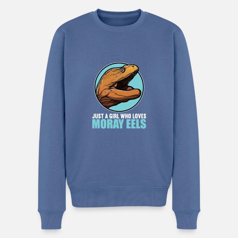 Murènes Murènes Murènes - Pull Premium bio Homme - bleu pigeon