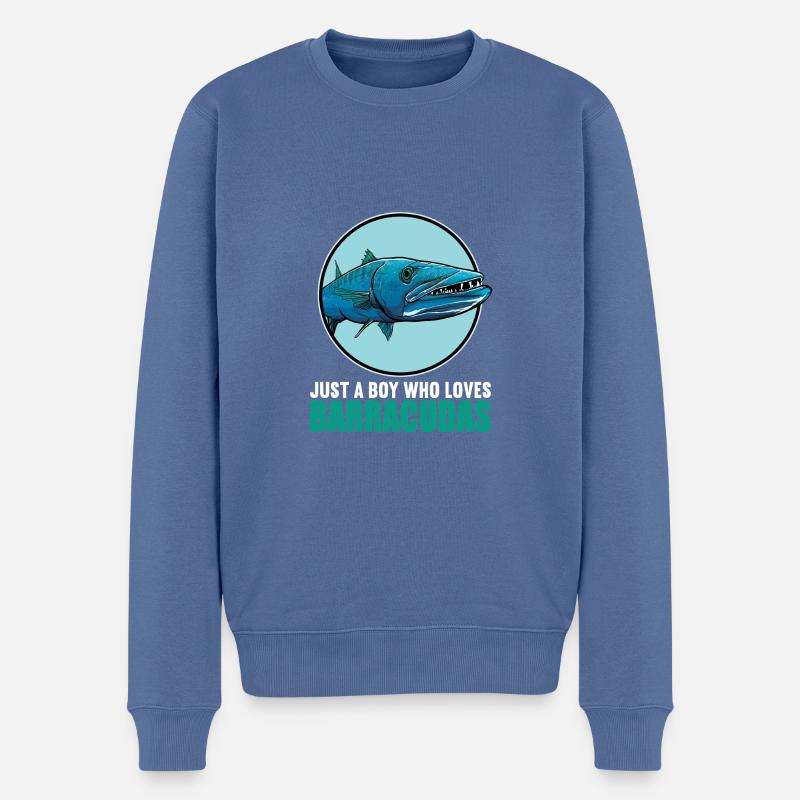 Barracudas Barracuda - Pull Premium bio Homme - bleu pigeon